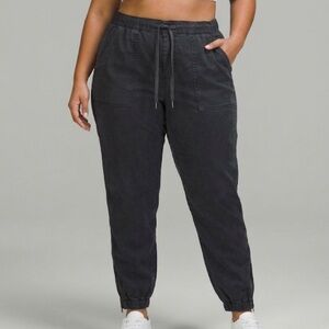 American Eagle Joggers Pants Size 16 Dark Grey Zip Ankles